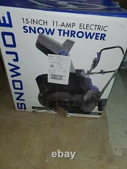 Snow Joe SJ615E Electric Single Stage Snow Thrower, 15-Inch, 11 Amp Motor BOX OPEN