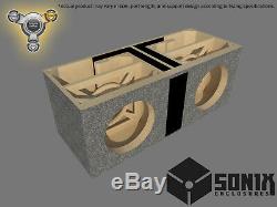 Stage 3 Dual Ported Subwoofer Mdf Enclosure For American Bass Xr12 Sub Box