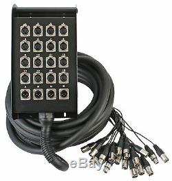 Stage Box & Multicore XLR snake/loom 15M 16+4 band theatre NEW