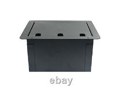 Stage Floor Box with10 3pin XLR Microphone Female Connectors & AC Outlets