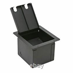 Stage Floor Box with Metal Blank Solid Plate by Elite Core