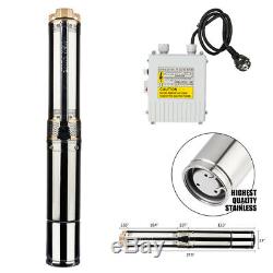 Submersible Stainless Steel 1HP Deep Well Pump 200FT 33GPM withControl Box 6 Stage