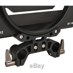 TILTA 3-stage 4×5.65 Carbon Fiber Matte Box Clamp on MB-T12 with15mm Rod adapter