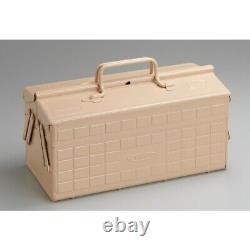 TOYO Steel 2-Stage Tool Box ST-350 Beige Made in JAPAN 350x160x215mm 2.6kg New