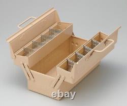 TOYO Steel 2-Stage Tool Box ST-350 Beige Made in JAPAN 350x160x215mm 2.6kg New