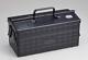 TOYO Steel 2-Stage Tool Box ST-350 Black 350x160x215mm 2.6kg Made in JAPAN NEW