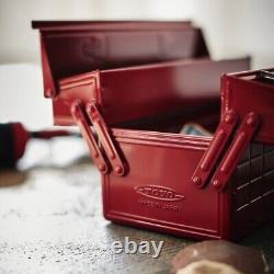 TOYO Steel 2-Stage Tool Box ST-350 Red Made in JAPAN 350x160x215mm 2.6kg New