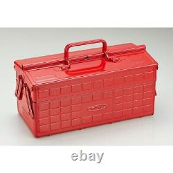 TOYO Steel 2-Stage Tool Box ST-350 Red Made in JAPAN 350x160x215mm 2.6kg New