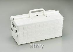 TOYO Steel 2-stage tool box ST-350W (white) carpentry tool From Japan