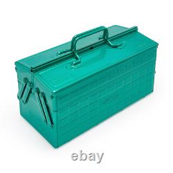TOYO Steel Cantilever Tool Box 2-stage ST-350 Green Exclusive 34×16×17cm Japan