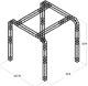 Trade Show Booth Trusses DJ Stage 10.5ftx10ftx10ft Metal Black Truss box
