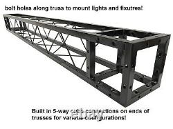 Trade Show Booth Trusses DJ Stage 17.1ftx10.5ftx7.2ft Metal Black Truss box