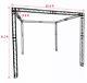 Trade Show Booth Trusses DJ Stage 8.2ft Hx10.6ft Wx9.8ft L Metal Black Truss box