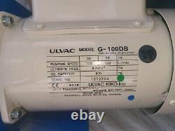 Ulvac G100DB Vacuum Pump 2 Stage New In Box OBO Scientific AC Test