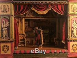 Vintage NEW Arte de Ciompi Florence Moving Dancers Ornate Stage Music Box VIDEO