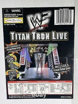 WWF Jakks Pacific 1999 Titan Tron Live Entrance Stage with Vince McMahon NEW