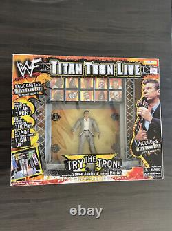 WWF Wrestling Jakks Titan Tron Live Stage Set Vince McMahon Figure 1999 87610
