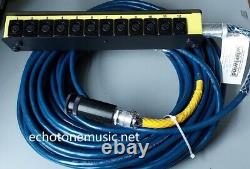 Whirlwind B12MNRW1IM100 W1 12ch Cable Snake to Mini 12 Slim Stage Drop Box 100ft