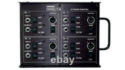 Whirlwind Direct 4 Deluxe 4 channel Direct Injection Stage Box TRHLM Transformer